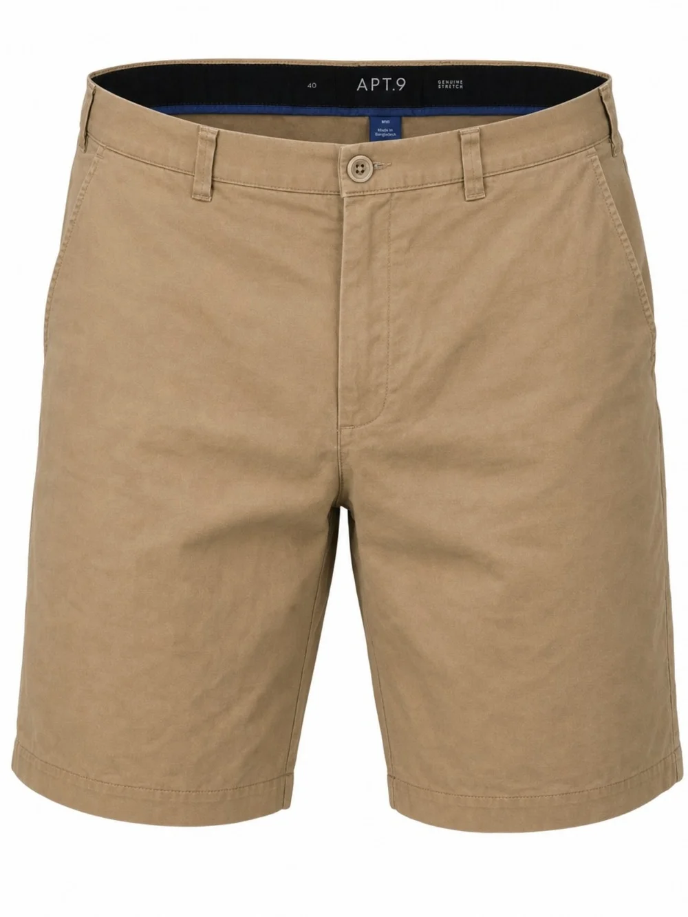 Apt 9 Premier Flex Men's Chino Shorts Tan Khaki Size 40